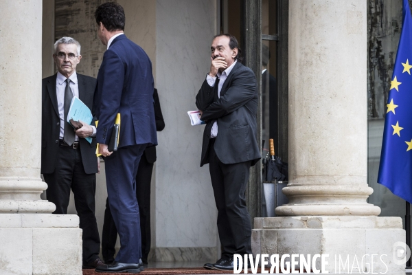 Elysée, réunion avec les partenaires sociaux