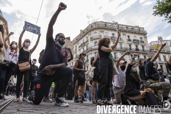 Manifestation contre la violence policière aux Etats-Unis... à Marseille