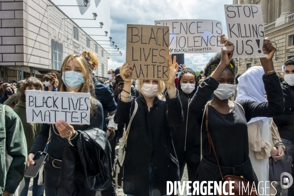 Rassemblement conte les violences policières, place de la Concorde.