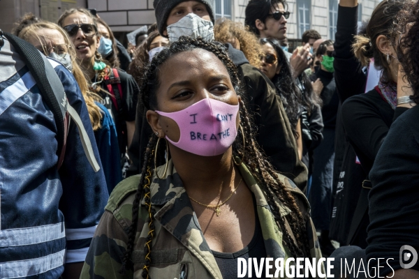 Rassemblement conte les violences policières, place de la Concorde.