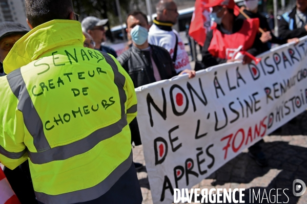 Manifestation contre la fermeture de l usine renault de Choisy le roi