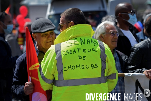 Manifestation contre la fermeture de l usine renault de Choisy le roi