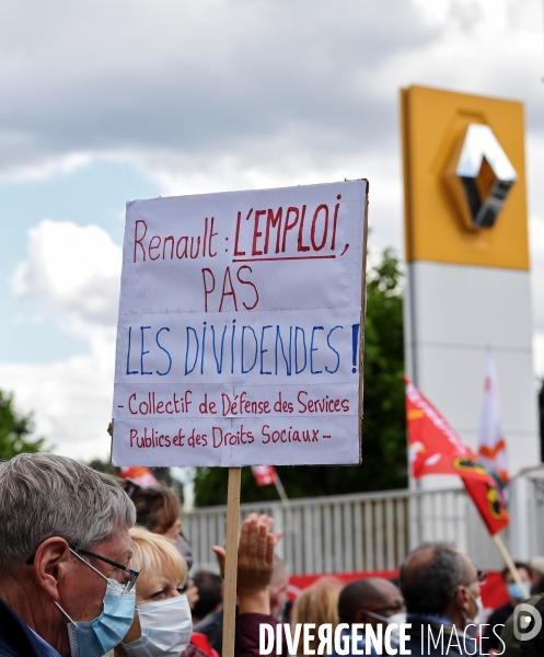 Manifestation contre la fermeture de l usine renault de Choisy le roi