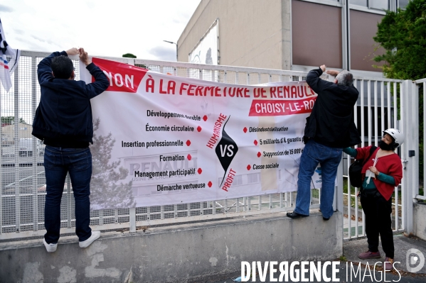 Manifestation contre la fermeture de l usine renault de Choisy le roi