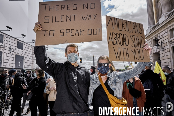 Manifestation Black Lives Matter contre le racisme et les violences policieres