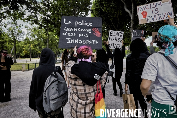 Manifestation Black Lives Matter contre le racisme et les violences policieres