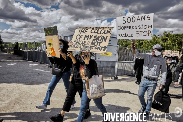 Manifestation Black Lives Matter contre le racisme et les violences policieres