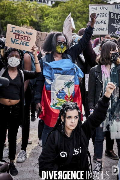 Manifestation Black Lives Matter contre le racisme et les violences policieres