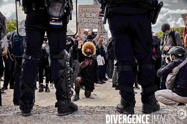 Manifestation Black Lives Matter contre le racisme et les violences policieres