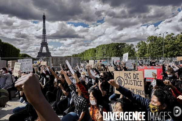Manifestation Black Lives Matter contre le racisme et les violences policieres
