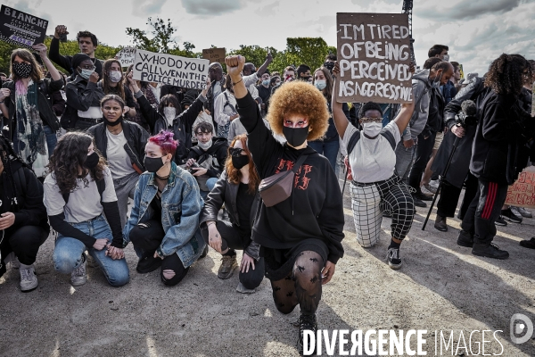 Manifestation Black Lives Matter contre le racisme et les violences policieres