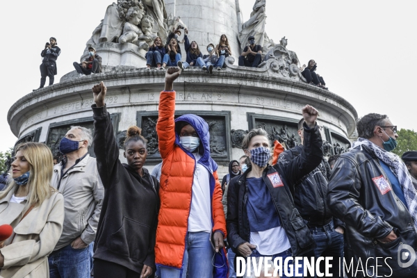 Rassemblement en hommage à George FLOYD.