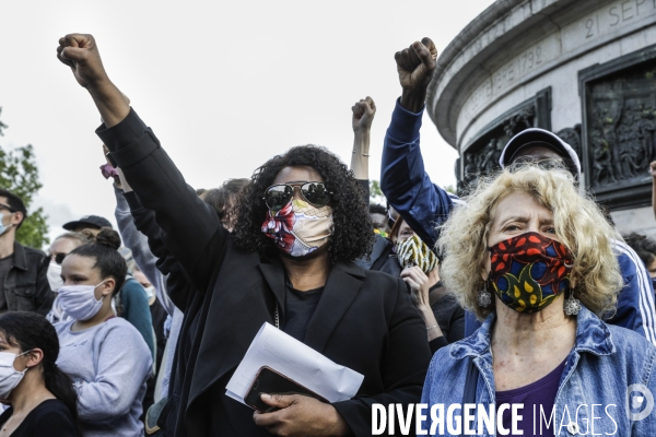 Rassemblement en hommage à George FLOYD.