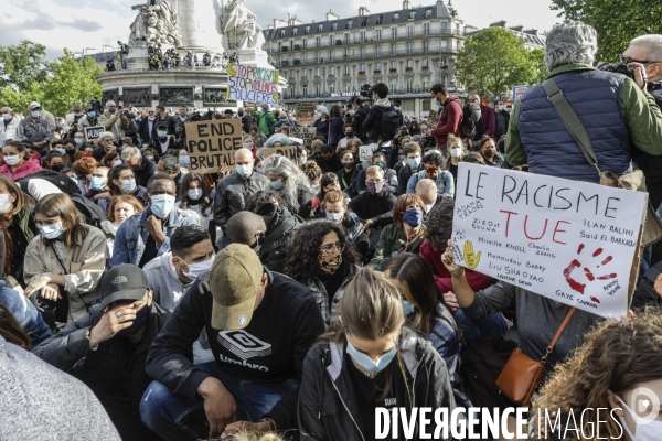 Rassemblement en hommage à George FLOYD.