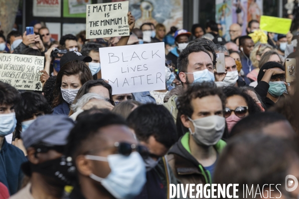 Rassemblement en hommage à George FLOYD.