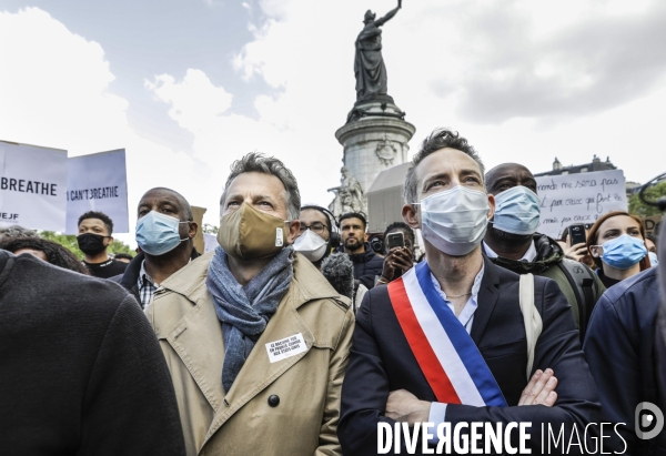 Rassemblement en hommage à George FLOYD.