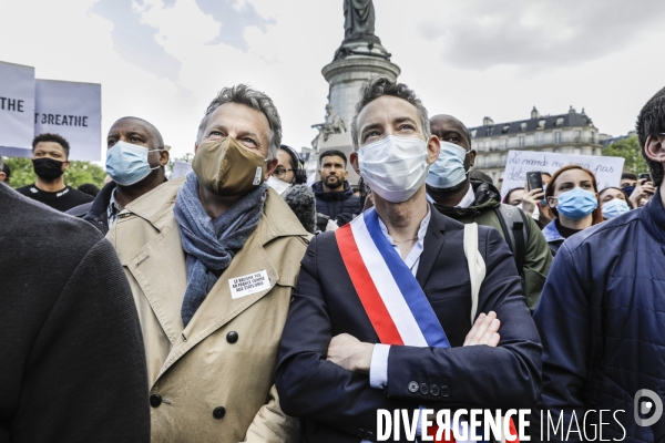 Rassemblement en hommage à George FLOYD.