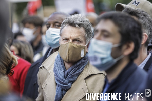 Rassemblement en hommage à George FLOYD.