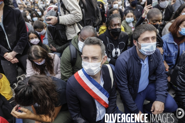 Rassemblement en hommage à George FLOYD.