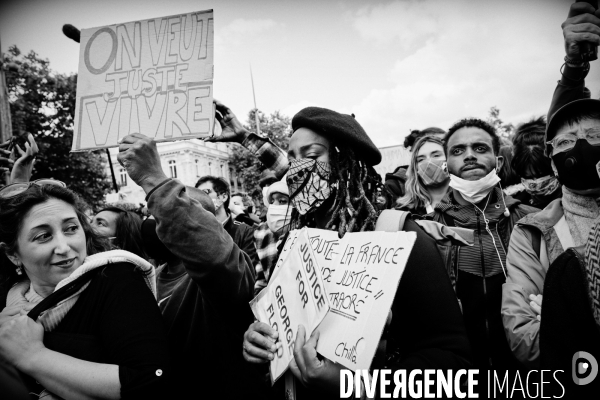 Hommage à George Floyd organisé Place de la République à Paris à l appel de SOS Racisme