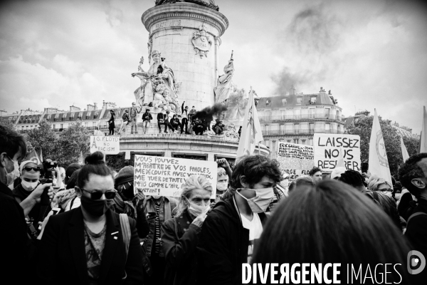 Hommage à George Floyd organisé Place de la République à Paris à l appel de SOS Racisme