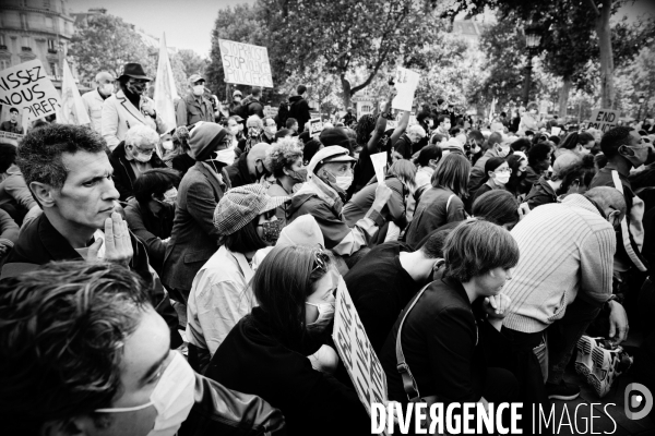 Hommage à George Floyd organisé Place de la République à Paris à l appel de SOS Racisme