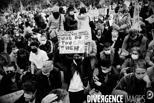 Hommage à George Floyd organisé Place de la République à Paris à l appel de SOS Racisme