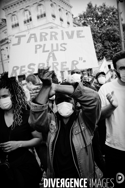 Hommage à George Floyd organisé Place de la République à Paris à l appel de SOS Racisme