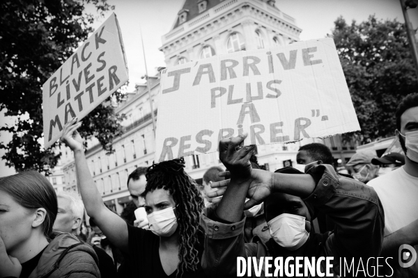 Hommage à George Floyd organisé Place de la République à Paris à l appel de SOS Racisme