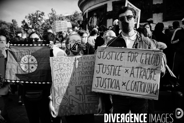 Hommage à George Floyd organisé Place de la République à Paris à l appel de SOS Racisme