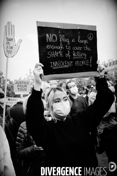 Hommage à George Floyd organisé Place de la République à Paris à l appel de SOS Racisme