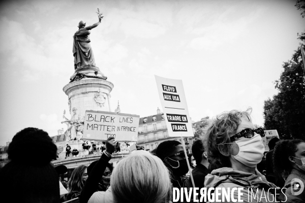 Hommage à George Floyd organisé Place de la République à Paris à l appel de SOS Racisme