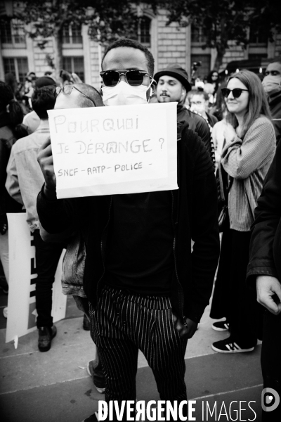 Hommage à George Floyd organisé Place de la République à Paris à l appel de SOS Racisme