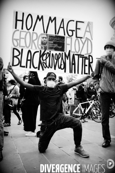 Hommage à George Floyd organisé Place de la République à Paris à l appel de SOS Racisme
