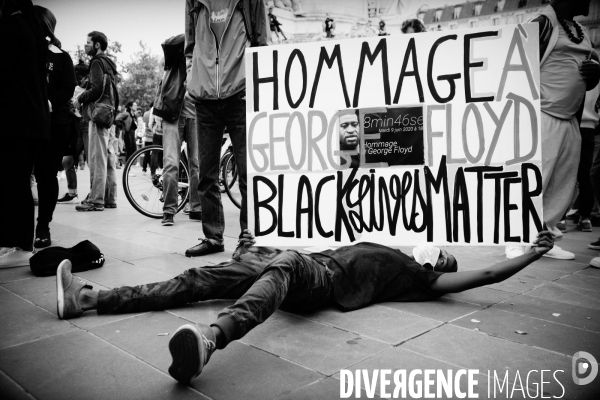 Hommage à George Floyd organisé Place de la République à Paris à l appel de SOS Racisme