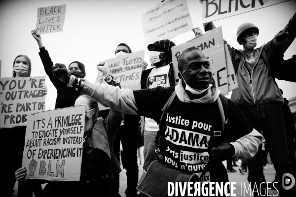 Hommage à George Floyd organisé Place de la République à Paris à l appel de SOS Racisme