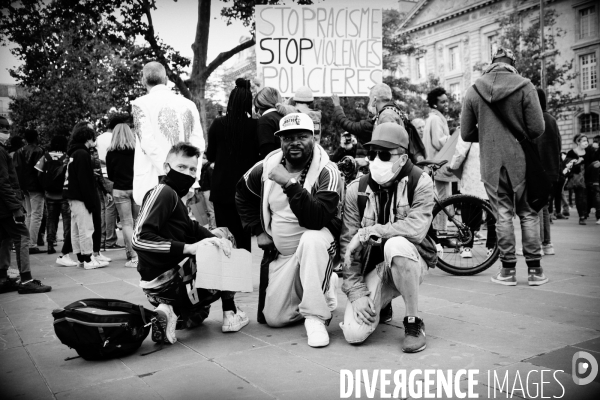 Hommage à George Floyd organisé Place de la République à Paris à l appel de SOS Racisme