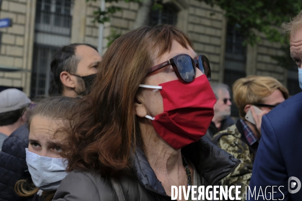 Manifestation contre le racisme et la brutalité policière à Paris. Protest against racism and police brutality in Paris.