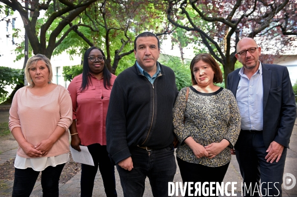 Conférence de presse de quatre familles après l interpellation par des policiers de leurs enfants