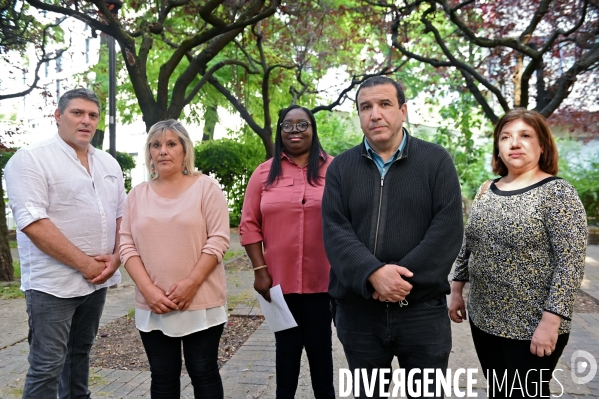 Conférence de presse de quatre familles après l interpellation par des policiers de leurs enfants