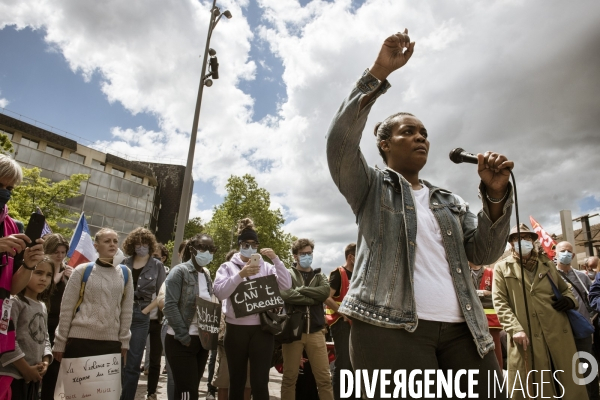 Manifestation contre le racisme et les violences policières.