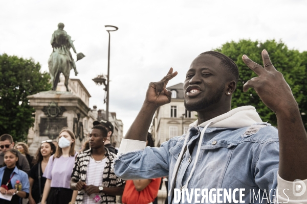 Manifestation contre le racisme et les violences policières.