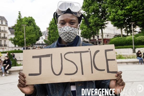 Manifestation contre le racisme et les violences policières.