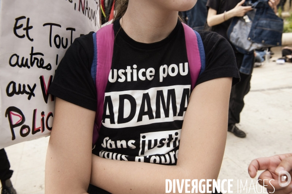 Manifestation contre le racisme et les violences policières.