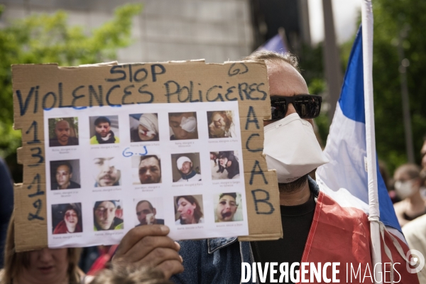 Manifestation contre le racisme et les violences policières.