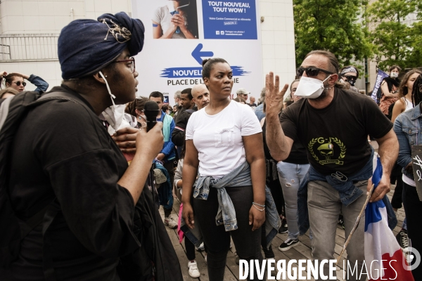 Manifestation contre le racisme et les violences policières.