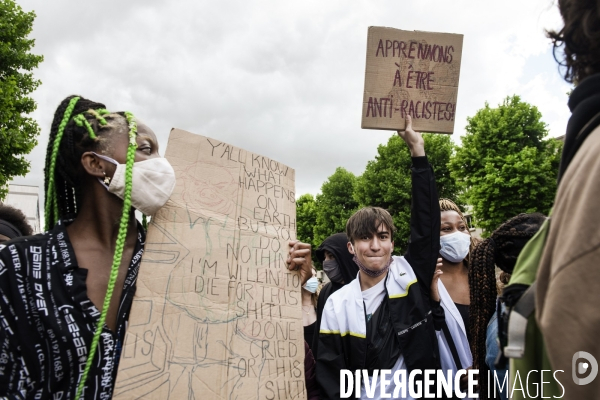 Manifestation contre le racisme et les violences policières.