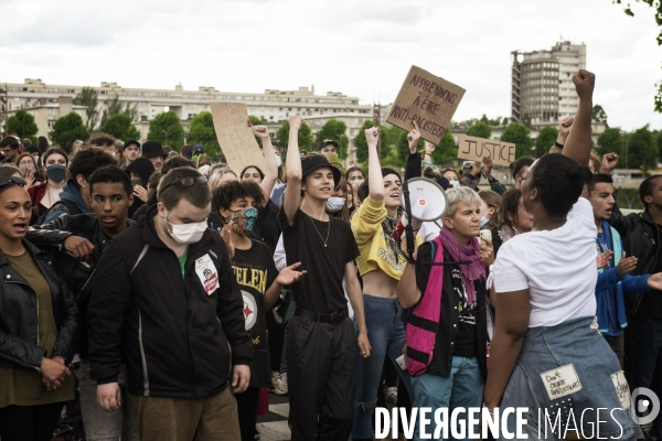 Manifestation contre le racisme et les violences policières.