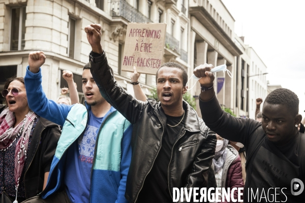 Manifestation contre le racisme et les violences policières.