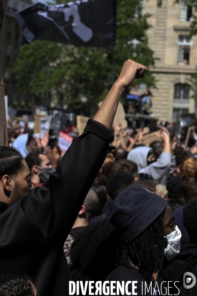 Manifestation contre la violence policière et anti raciste. Protest against police brutality and and Anti racist.